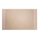 White Latte Bonded Leather Desk Pad, 30 x 18